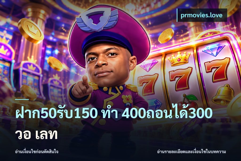 ฝาก50รับ150 ทํา 400ถอนได้300 วอ เลท