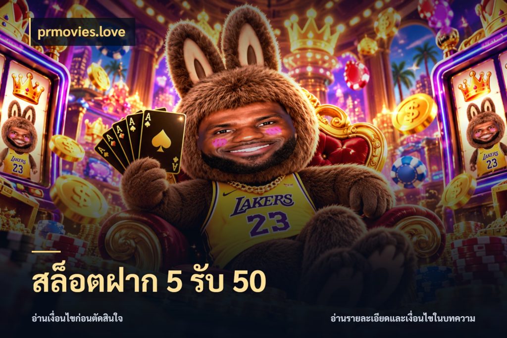 สล็อตฝาก 5 รับ 50 ยอดฝากและยอดรับในมุมของคนชอบลุ้น กับ prmovies.love