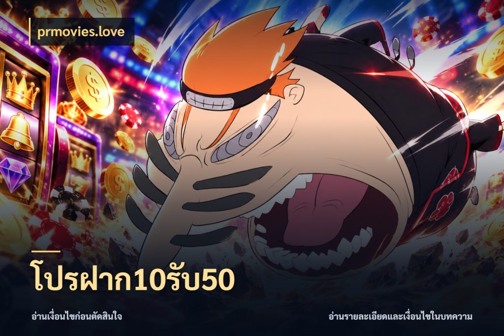 โปรฝาก10รับ50 ยอดฝากและยอดรับในมุมของคนชอบลุ้น สไตล์ prmovies.love