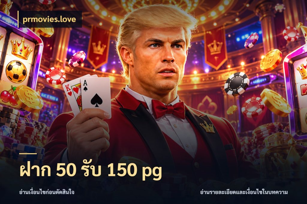 ฝาก 50 รับ 150 pg prmovies.love โปรกับเกมที่ชอบเลือกให้ตรงสไตล์