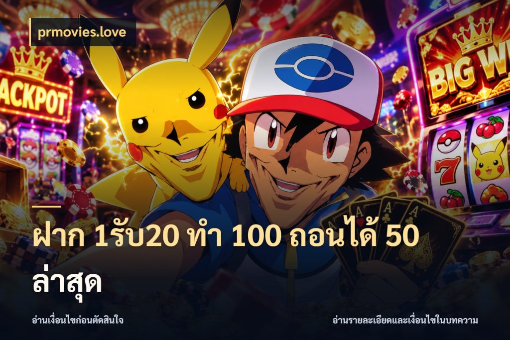 ฝาก 1รับ20 ทํา 100 ถอนได้ 50 ล่าสุด prmovies.love สนุกกับตัวเลือกโปรในสไตล์ของคุณ