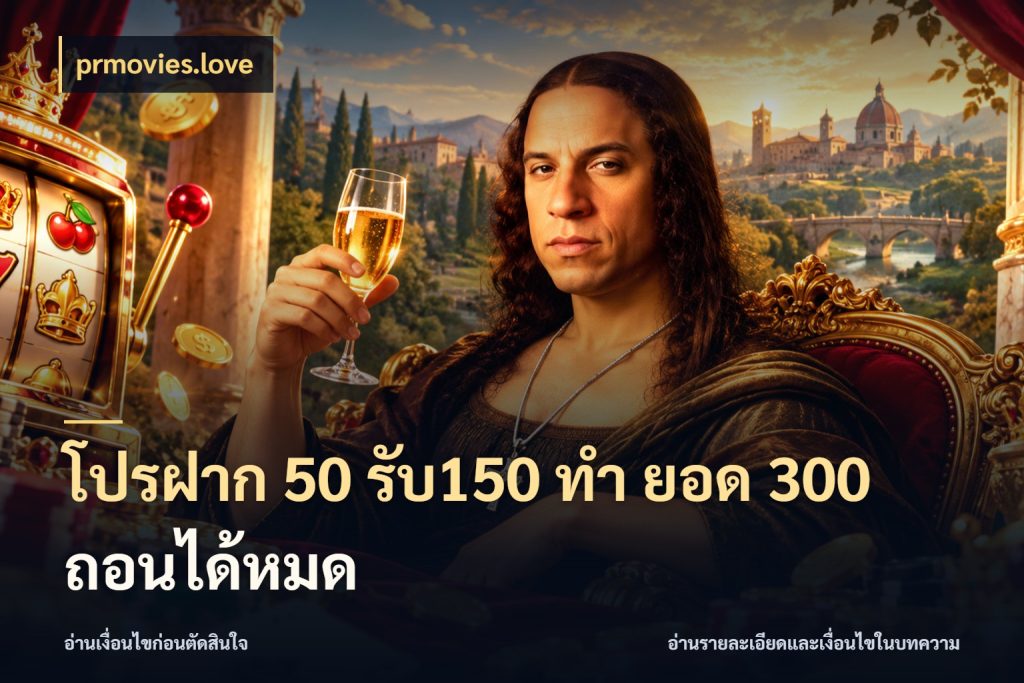 โปรฝาก 50 รับ150 ทํา ยอด 300 ถอนได้หมด prmovies.love เปิดมุมโปรให้เข้ากับเกมแนวโปรด