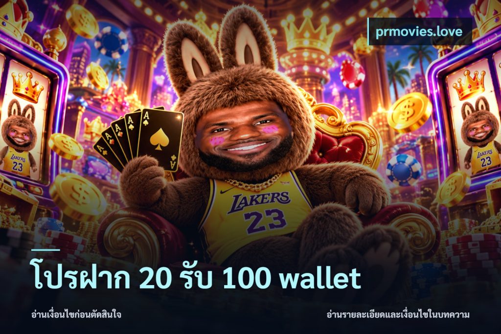 โปรฝาก 20 รับ 100 wallet