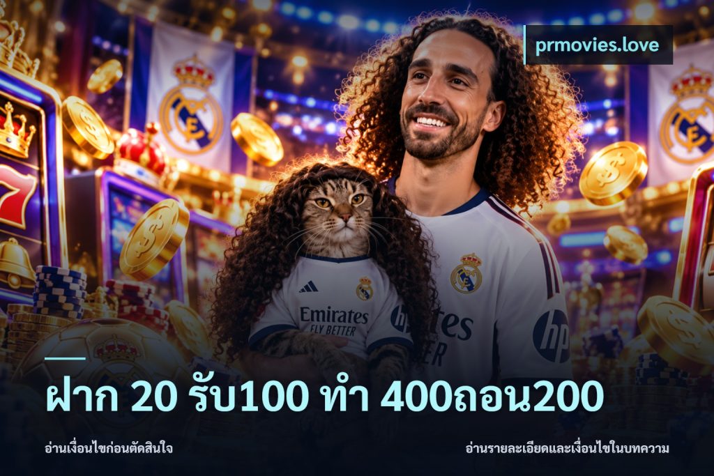 ฝาก 20 รับ100 ทํา 400ถอน200