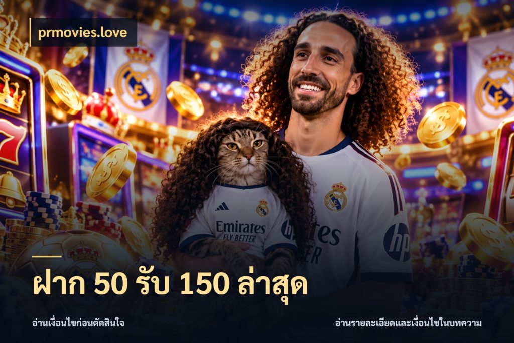 ฝาก 50 รับ 150 ล่าสุด prmovies.love โปรกับเกมที่ชอบเลือกให้ตรงสไตล์