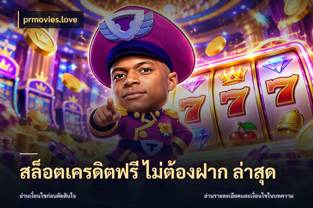 สล็อตเครดิตฟรี ไม่ต้องฝาก ล่าสุด สิทธิ์ที่สายโบนัสสนใจกับวิธีรับ ในมุม prmovies.love