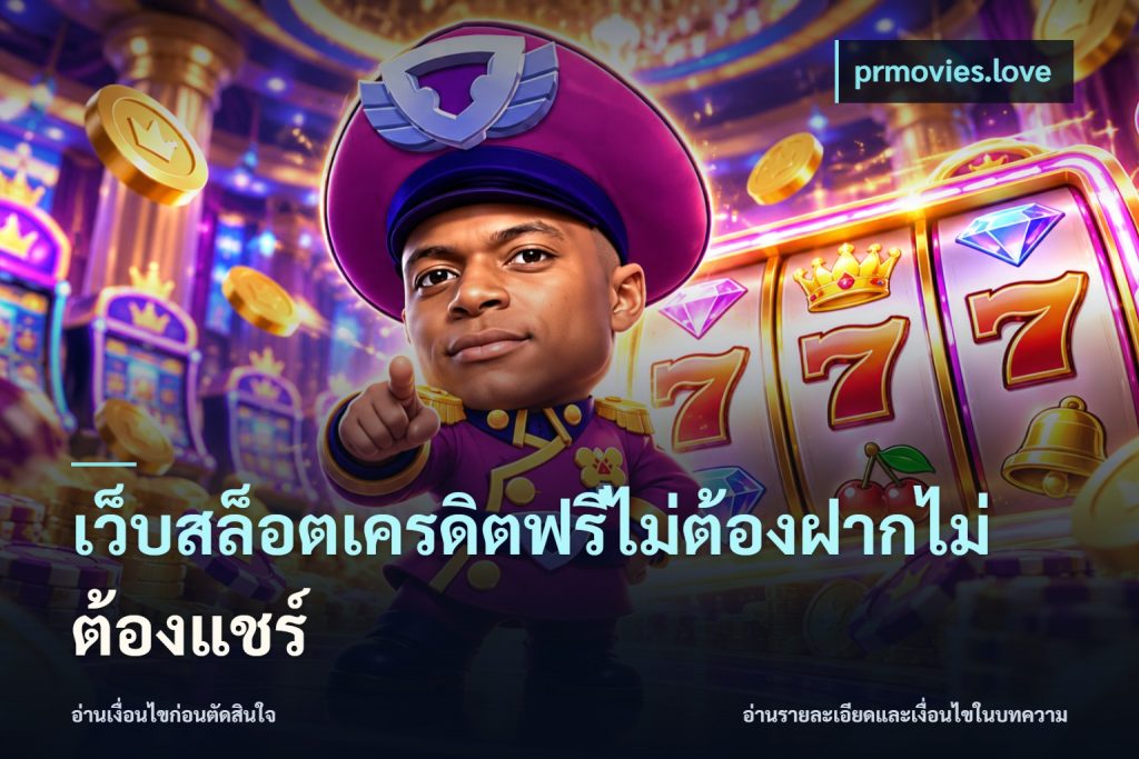 เว็บสล็อตเครดิตฟรีไม่ต้องฝากไม่ต้องแชร์