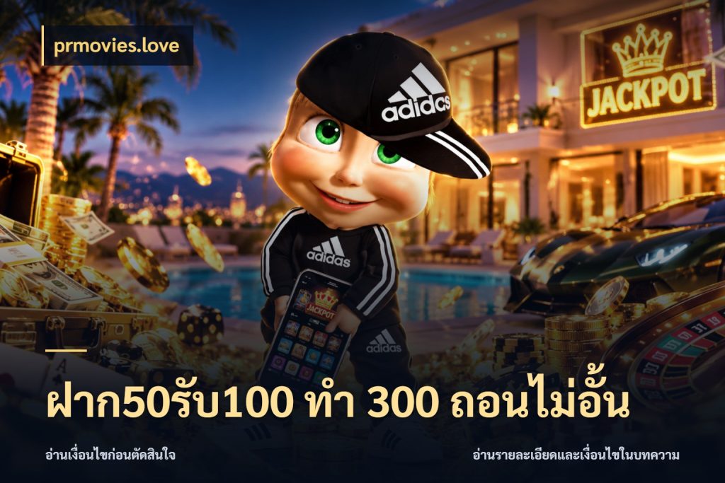 ฝาก50รับ100 ทํา 300 ถอนไม่อั้น โปรยอดรับที่สายเกมสนใจ สไตล์ prmovies.love
