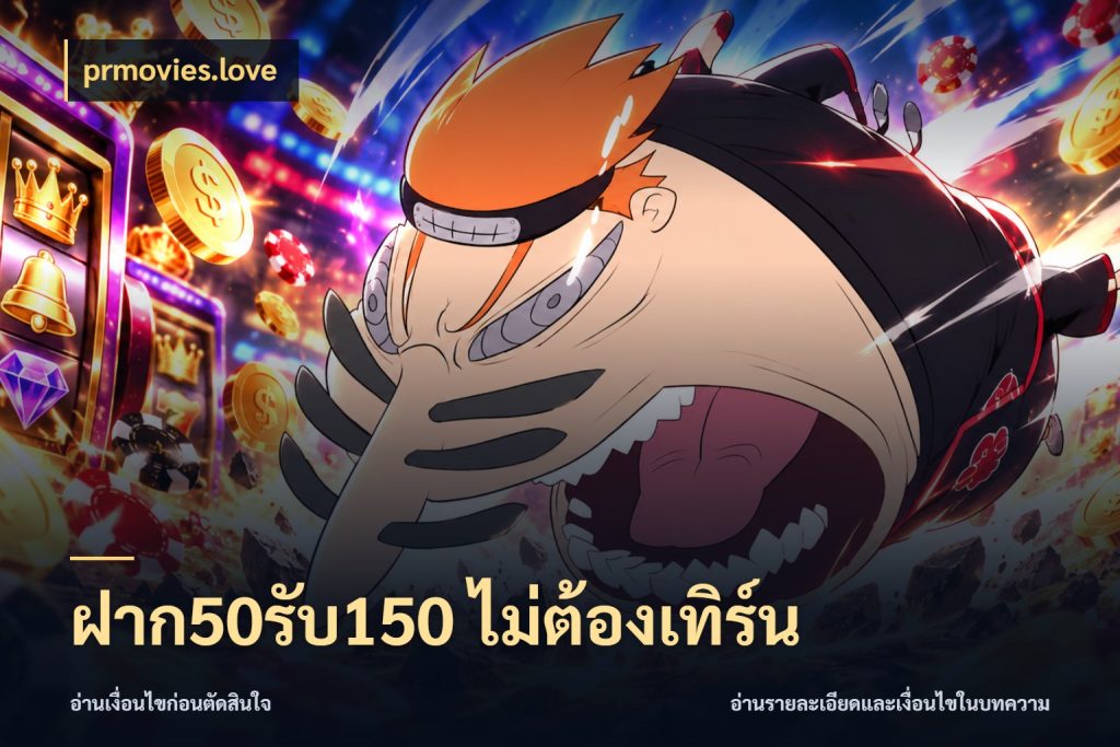 ฝาก50รับ150 ไม่ต้องเทิร์น เปิดมุมโปรให้เข้ากับเกมแนวโปรด กับ prmovies.love