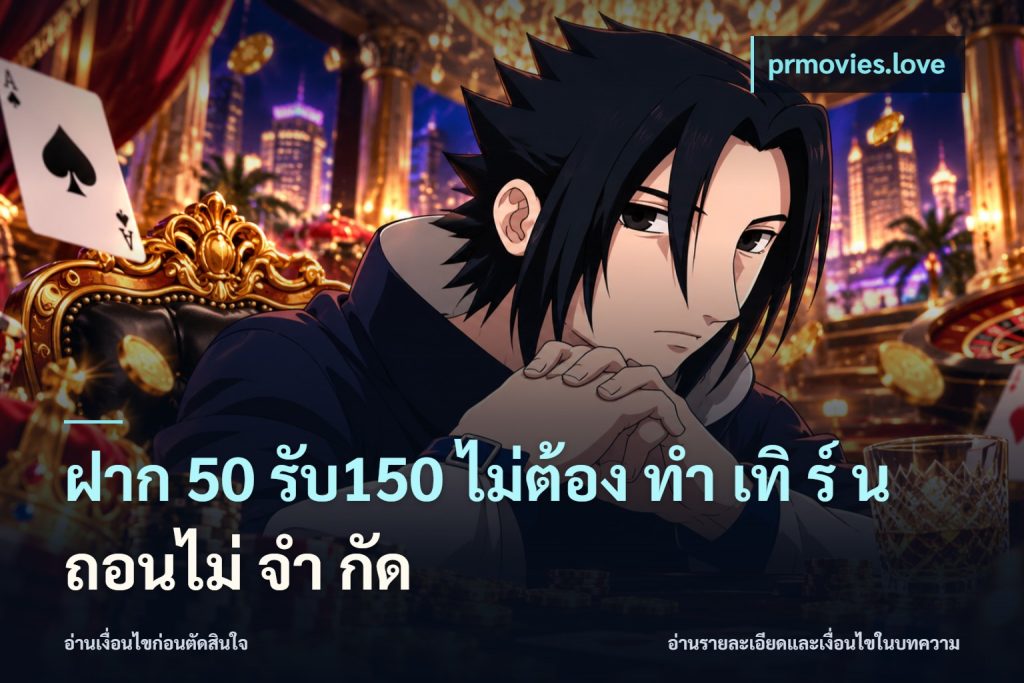 ฝาก 50 รับ150 ไม่ต้อง ทํา เทิ ร์ น ถอนไม่ จํา กัด