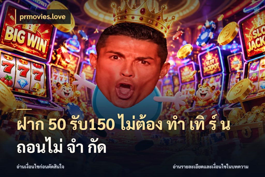 ฝาก 50 รับ150 ไม่ต้อง ทํา เทิ ร์ น ถอนไม่ จํา กัด จับประเด็นยอดรับก่อนเลือกความสนุก ในมุม prmovies.love