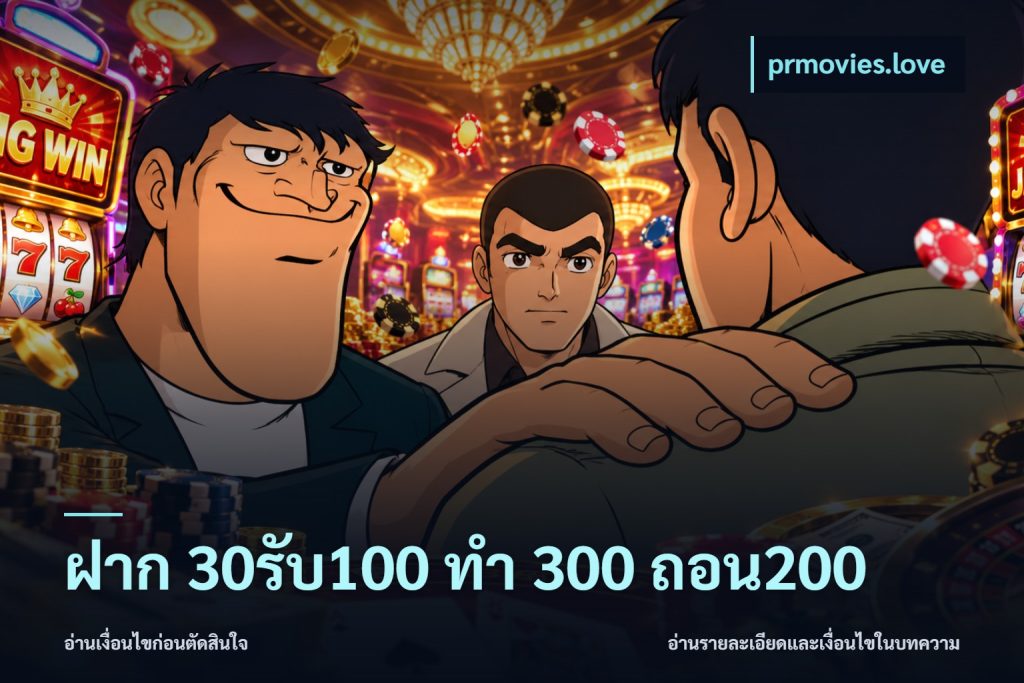 ฝาก 30รับ100 ทํา 300 ถอน200