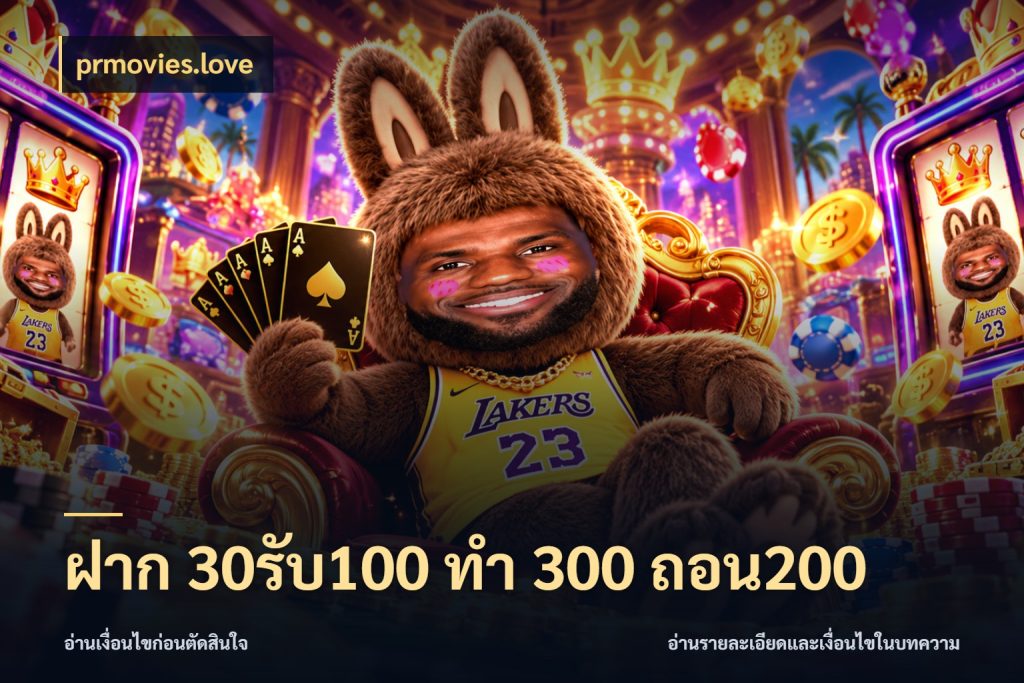 ฝาก 30รับ100 ทํา 300 ถอน200 prmovies.love สีสันของโปรฝากและยอดรับ