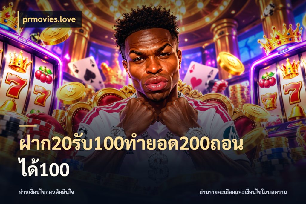 ฝาก20รับ100ทํายอด200ถอนได้100 prmovies.love จับประเด็นยอดรับก่อนเลือกความสนุก