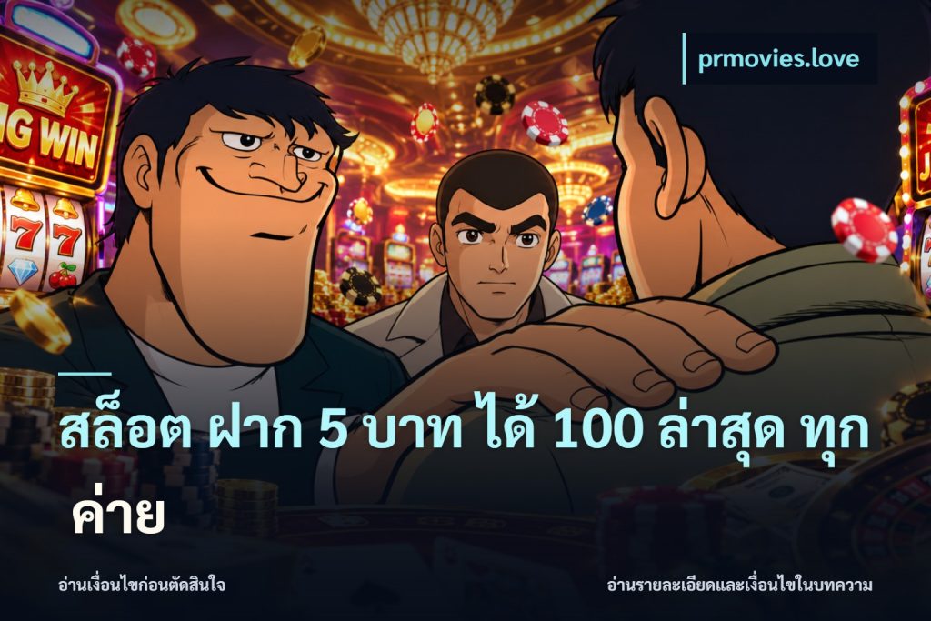 สล็อต ฝาก 5 บาท ได้ 100 ล่าสุด ทุก ค่าย