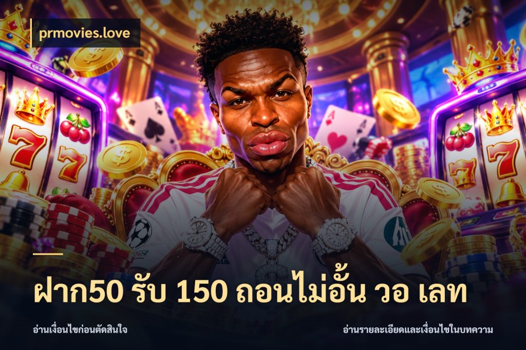 ฝาก50 รับ 150 ถอนไม่อั้น วอ เลท prmovies.love จับประเด็นยอดรับก่อนเลือกความสนุก
