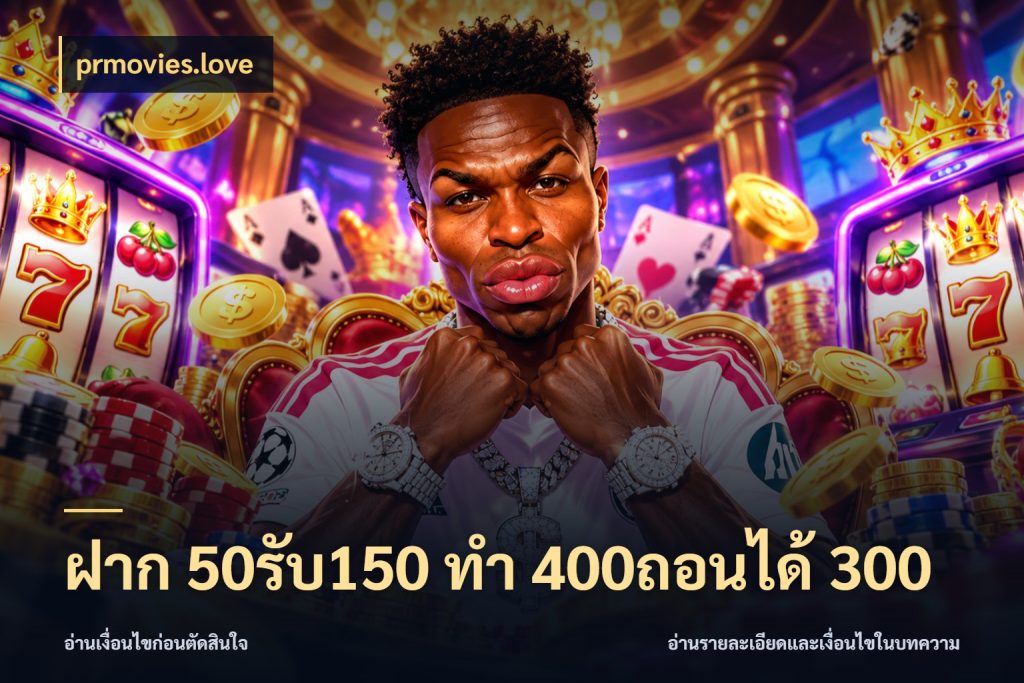 ฝาก 50รับ150 ทํา 400ถอนได้ 300 ยอดฝากและยอดรับในมุมของคนชอบลุ้น สไตล์ prmovies.love