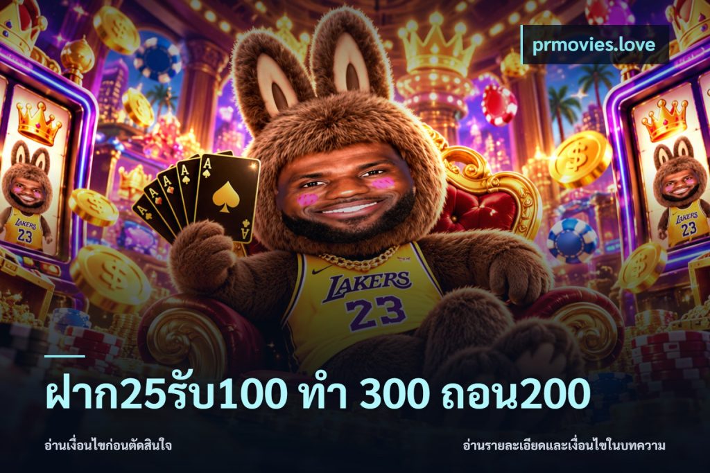 ฝาก25รับ100 ทํา 300 ถอน200