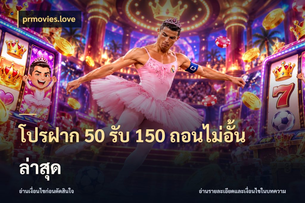 โปรฝาก 50 รับ 150 ถอนไม่อั้นล่าสุด โปรยอดรับที่สายเกมสนใจ สไตล์ prmovies.love