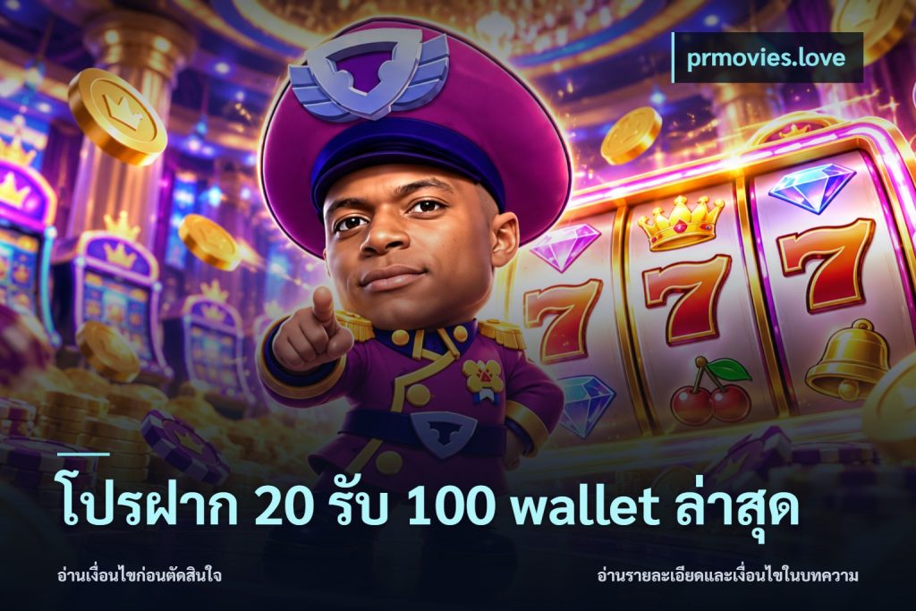 โปรฝาก 20 รับ 100 wallet ล่าสุด