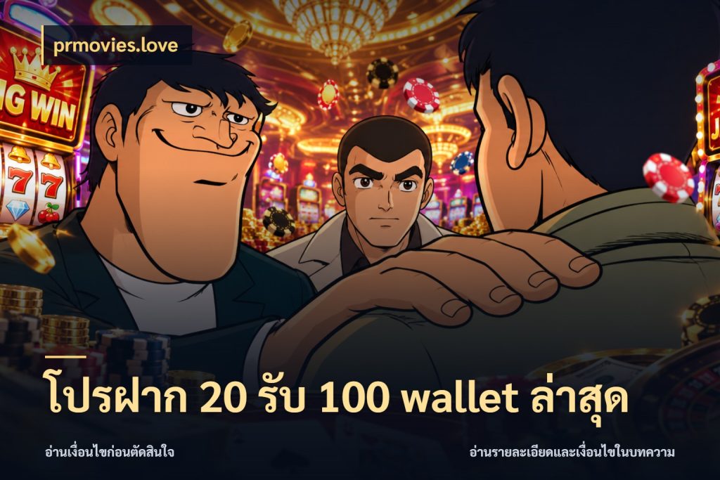 โปรฝาก 20 รับ 100 wallet ล่าสุด prmovies.love โปรยอดรับที่สายเกมสนใจ