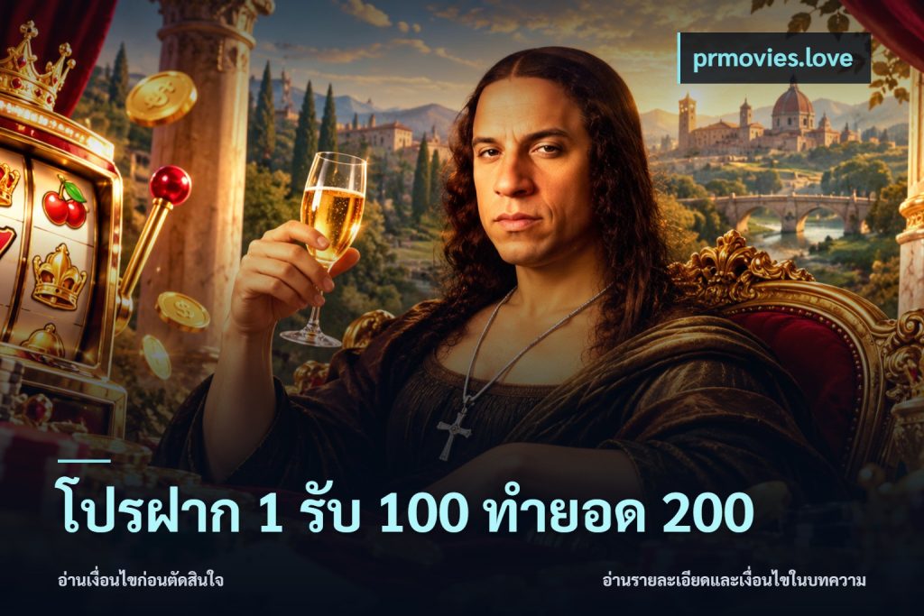 โปรฝาก 1 รับ 100 ทำยอด 200