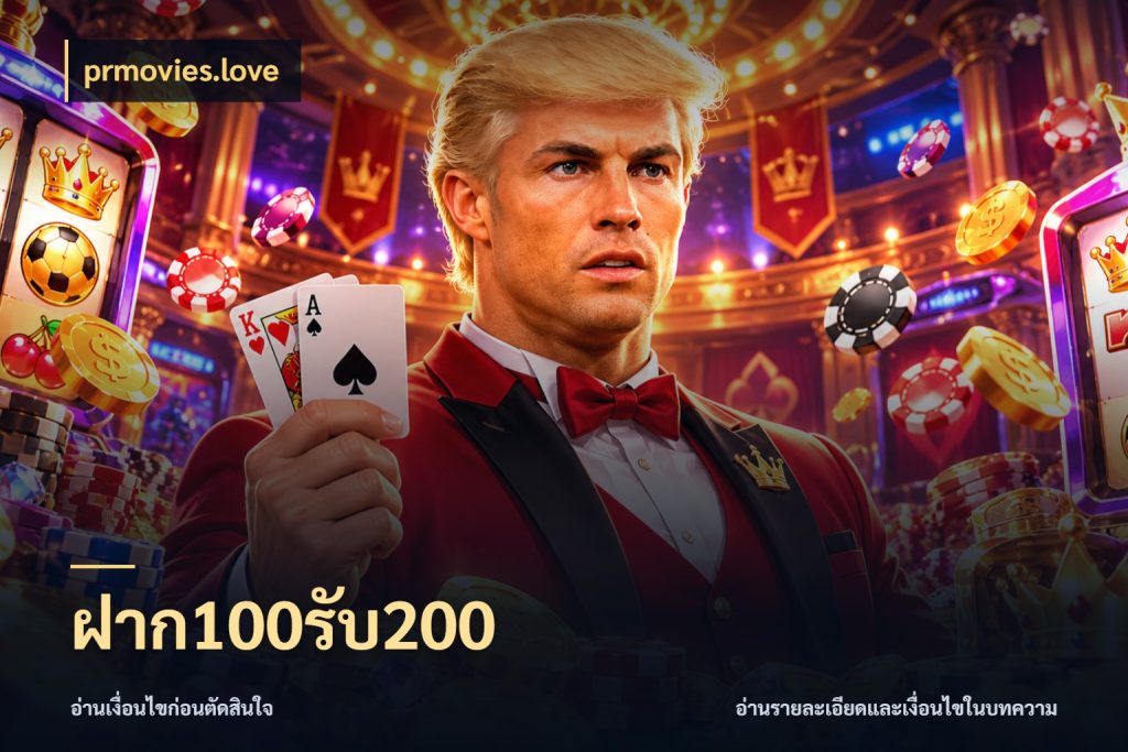 ฝาก100รับ200 จับคู่โบนัสกับสไตล์เกมที่ชอบ ในมุม prmovies.love