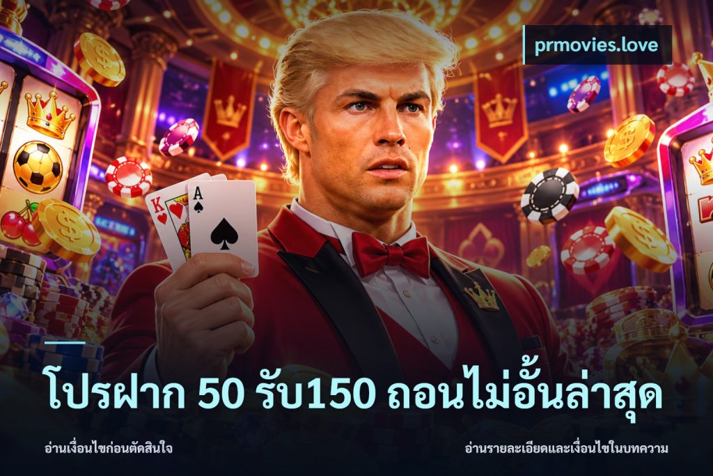 โปรฝาก 50 รับ150 ถอนไม่อั้นล่าสุด