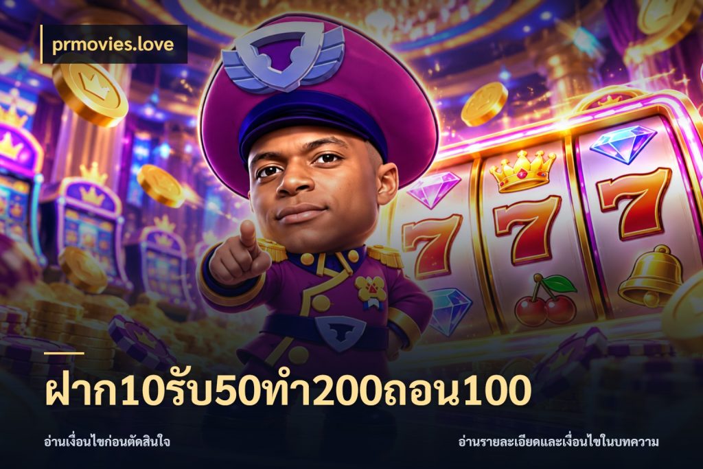 ฝาก10รับ50ทํา200ถอน100 prmovies.love จุดเด่นของเครดิตที่คนชอบเกมอยากรู้