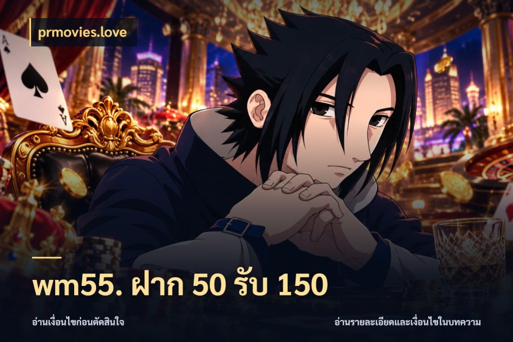 wm55. ฝาก 50 รับ 150 เครดิตกับรูปแบบโปรที่ตรงใจ กับ prmovies.love