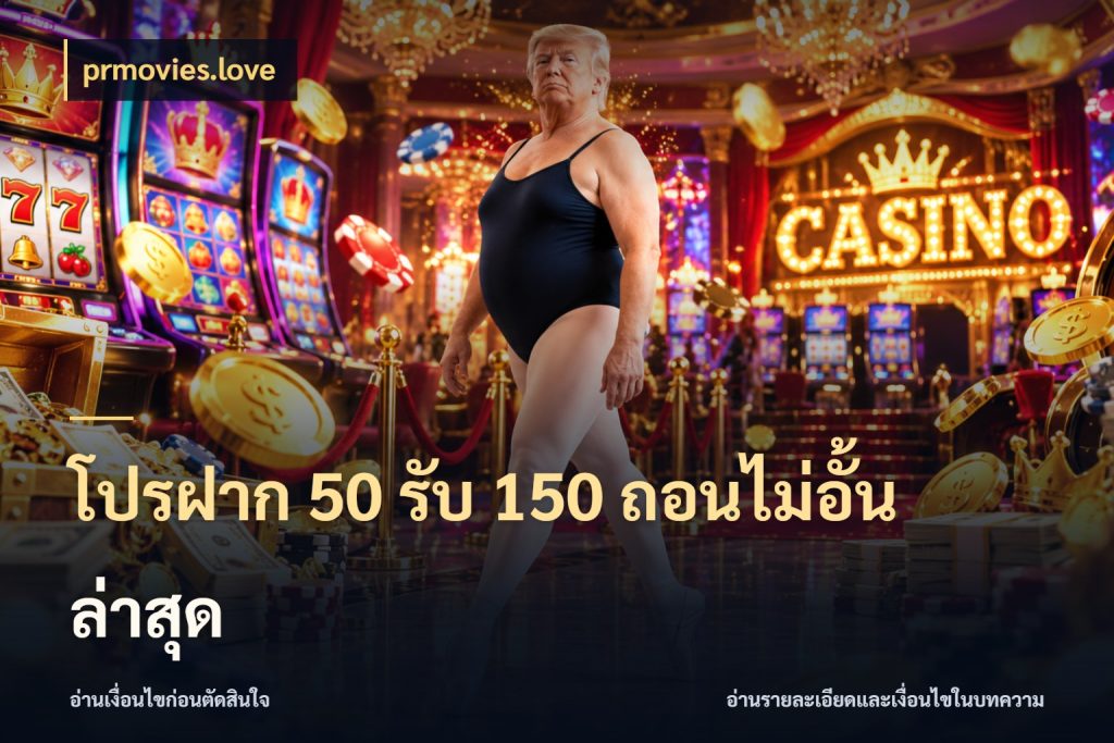 โปรฝาก 50 รับ 150 ถอนไม่อั้น ล่าสุด สีสันของโปรฝากและยอดรับ กับ prmovies.love