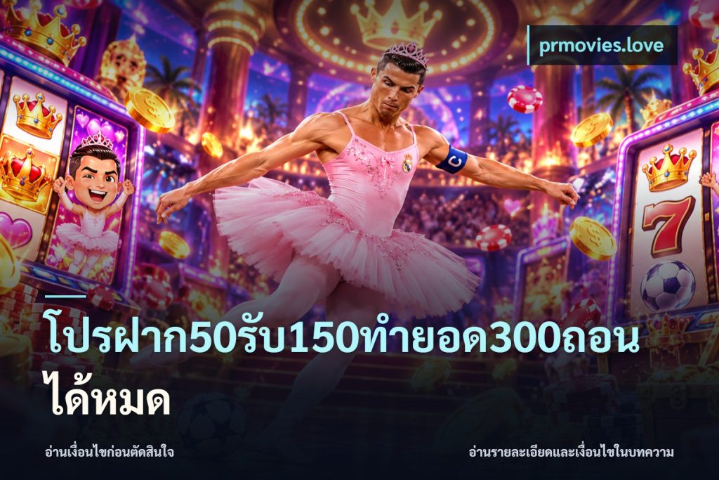 โปรฝาก50รับ150ทํายอด300ถอนได้หมด