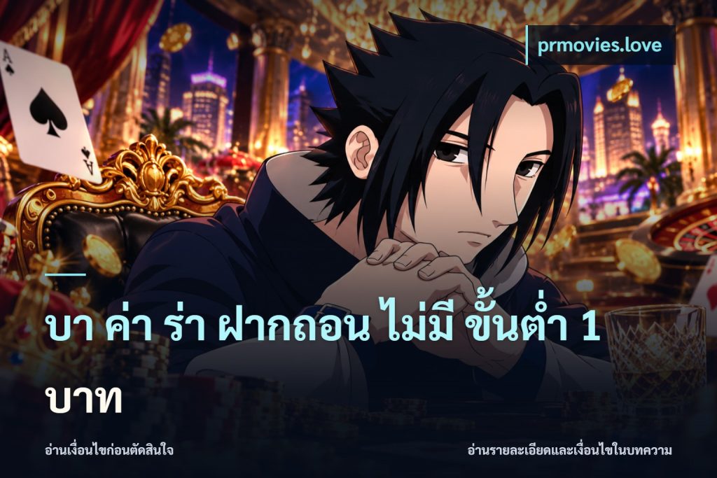 บา ค่า ร่า ฝากถอน ไม่มี ขั้นต่ำ 1 บาท