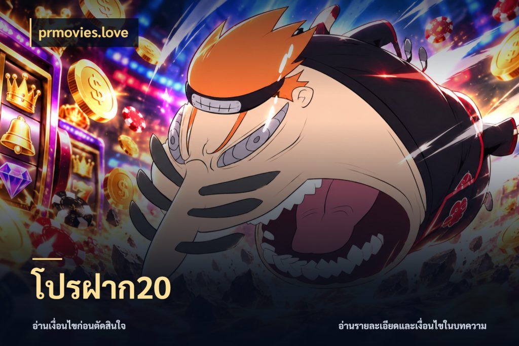 โปรฝาก20 จำนวนเริ่มต้นกับสไตล์เกมที่ชอบ ในมุม prmovies.love