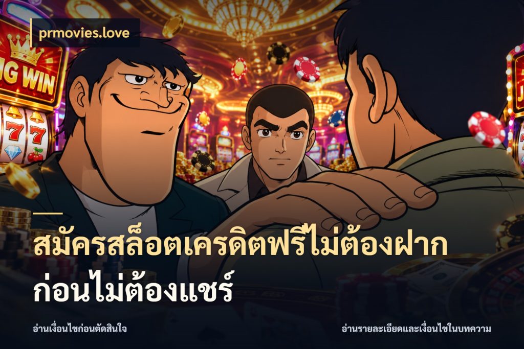 สมัครสล็อตเครดิตฟรีไม่ต้องฝากก่อนไม่ต้องแชร์ prmovies.love จากชื่อเครดิตฟรีสู่ความสนุกที่เข้าใจได้