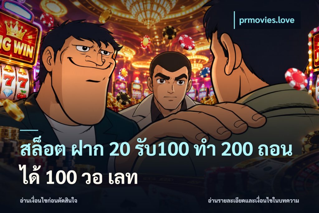 สล็อต ฝาก 20 รับ100 ทํา 200 ถอนได้ 100 วอ เลท