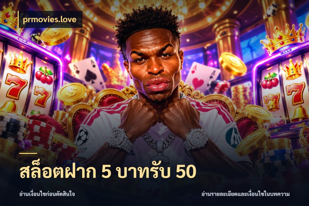 สล็อตฝาก 5 บาทรับ 50 รูปแบบโบนัสกับสิทธิ์ของสายเกม ในมุม prmovies.love
