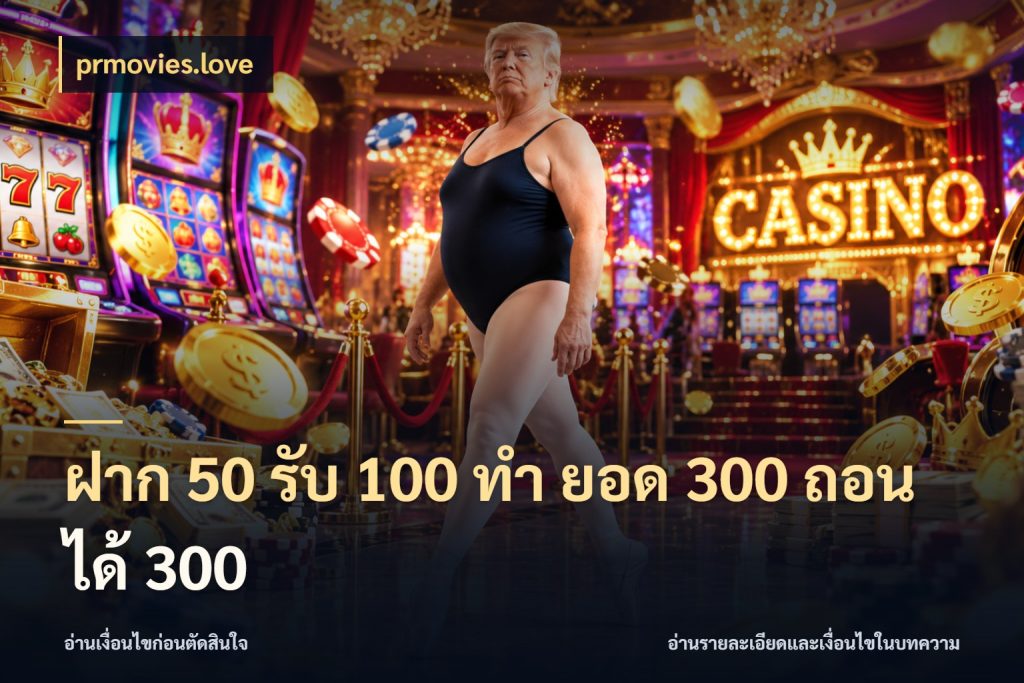 ฝาก 50 รับ 100 ทํา ยอด 300 ถอนได้ 300 เครดิตกับรูปแบบโปรที่ตรงใจ กับ prmovies.love