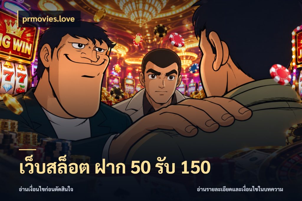 เว็บสล็อต ฝาก 50 รับ 150 prmovies.love จับคู่โบนัสกับสไตล์เกมที่ชอบ