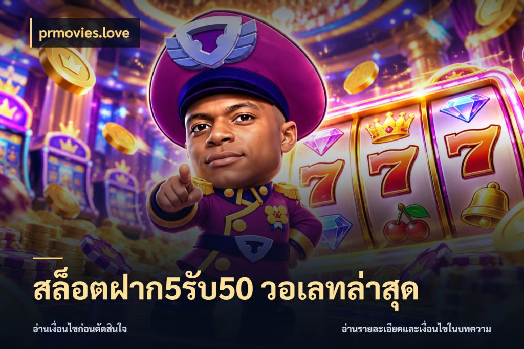 สล็อตฝาก5รับ50 วอเลทล่าสุด prmovies.love จับประเด็นยอดรับก่อนเลือกความสนุก
