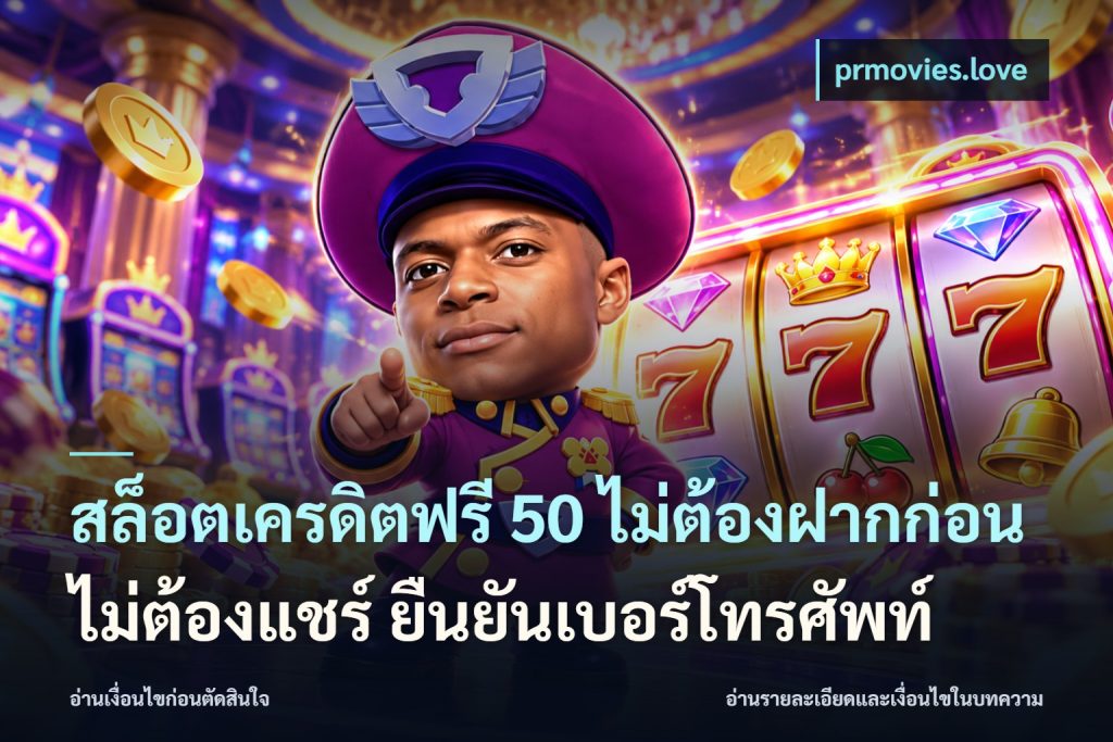 สล็อตเครดิตฟรี 50 ไม่ต้องฝากก่อน ไม่ต้องแชร์ ยืนยันเบอร์โทรศัพท์
