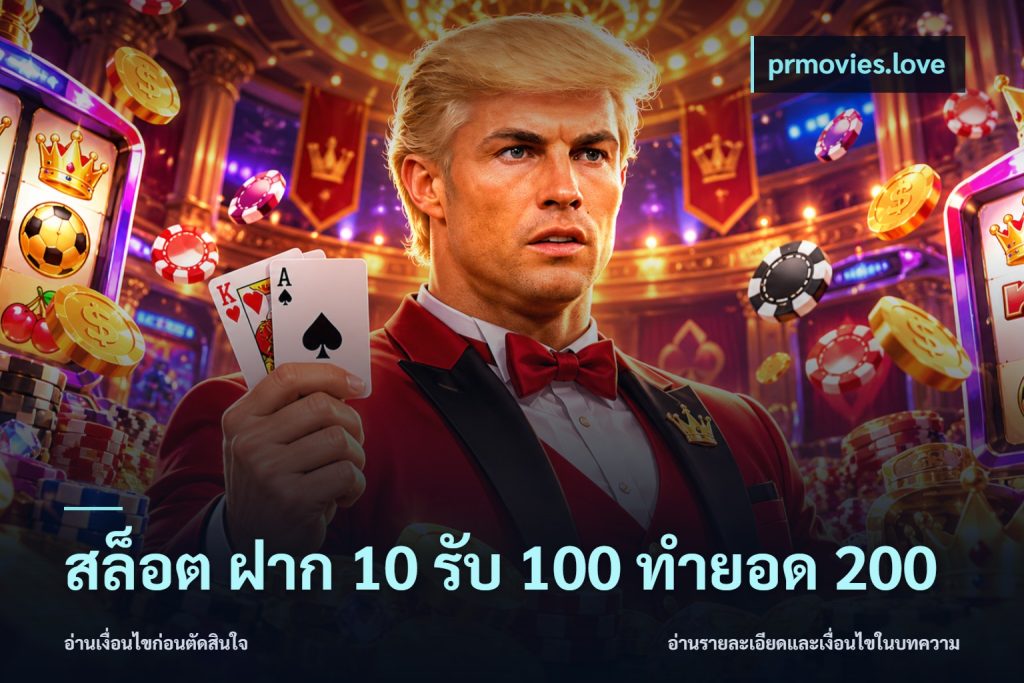 สล็อต ฝาก 10 รับ 100 ทำยอด 200