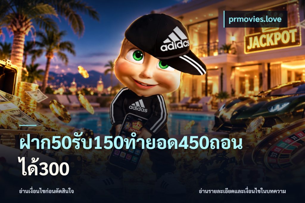 ฝาก50รับ150ทำยอด450ถอนได้300