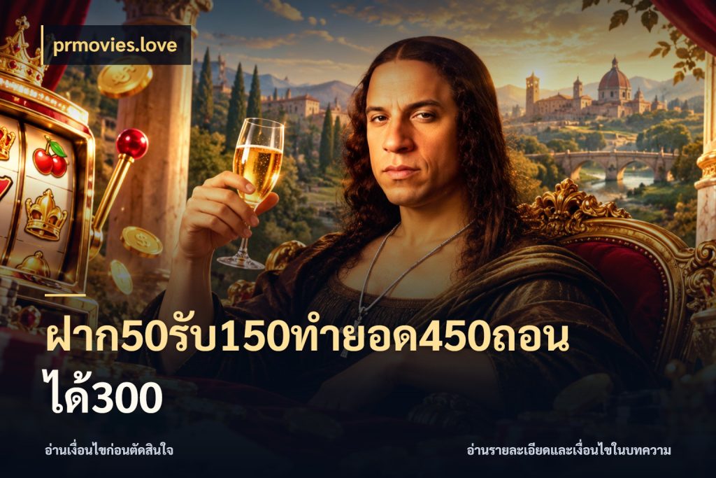 ฝาก50รับ150ทำยอด450ถอนได้300 prmovies.love รูปแบบโบนัสกับสิทธิ์ของสายเกม