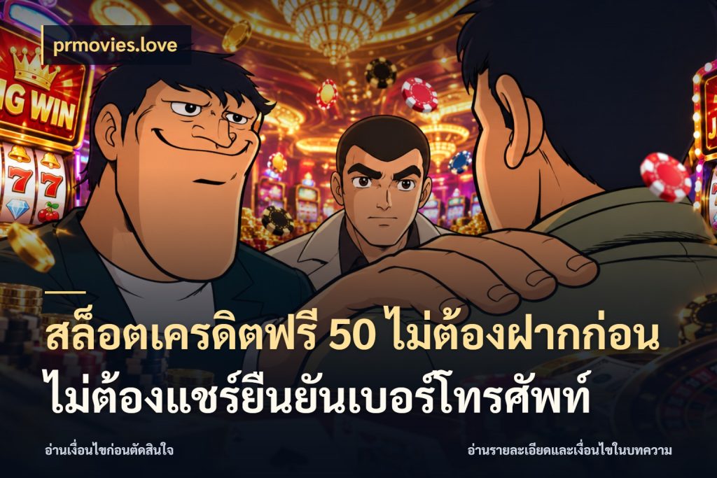 สล็อตเครดิตฟรี 50 ไม่ต้องฝากก่อนไม่ต้องแชร์ยืนยันเบอร์โทรศัพท์ เปิดประเด็นเครดิตฟรีสำหรับคนชอบลุ้น กับ prmovies.love