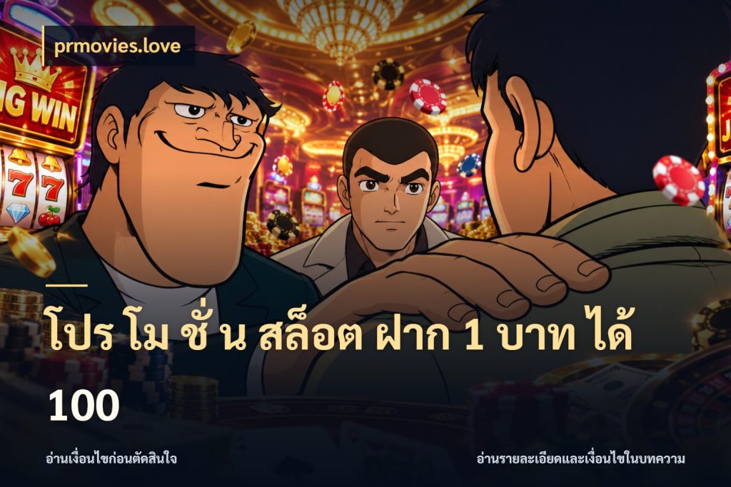โปร โม ชั่ น สล็อต ฝาก 1 บาท ได้ 100 เปิดมุมโปรให้เข้ากับเกมแนวโปรด ในมุม prmovies.love