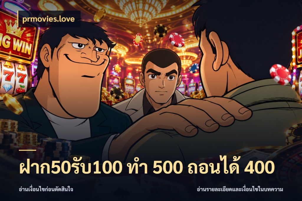 ฝาก50รับ100 ทํา 500 ถอนได้ 400 จุดเด่นของเครดิตที่คนชอบเกมอยากรู้ กับ prmovies.love