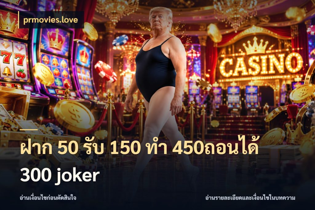 ฝาก 50 รับ 150 ทํา 450ถอนได้ 300 joker ยอดฝากและยอดรับในมุมของคนชอบลุ้น ในมุม prmovies.love