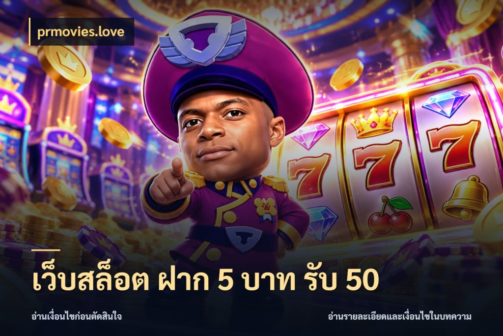 เว็บสล็อต ฝาก 5 บาท รับ 50 prmovies.love จับประเด็นยอดรับก่อนเลือกความสนุก