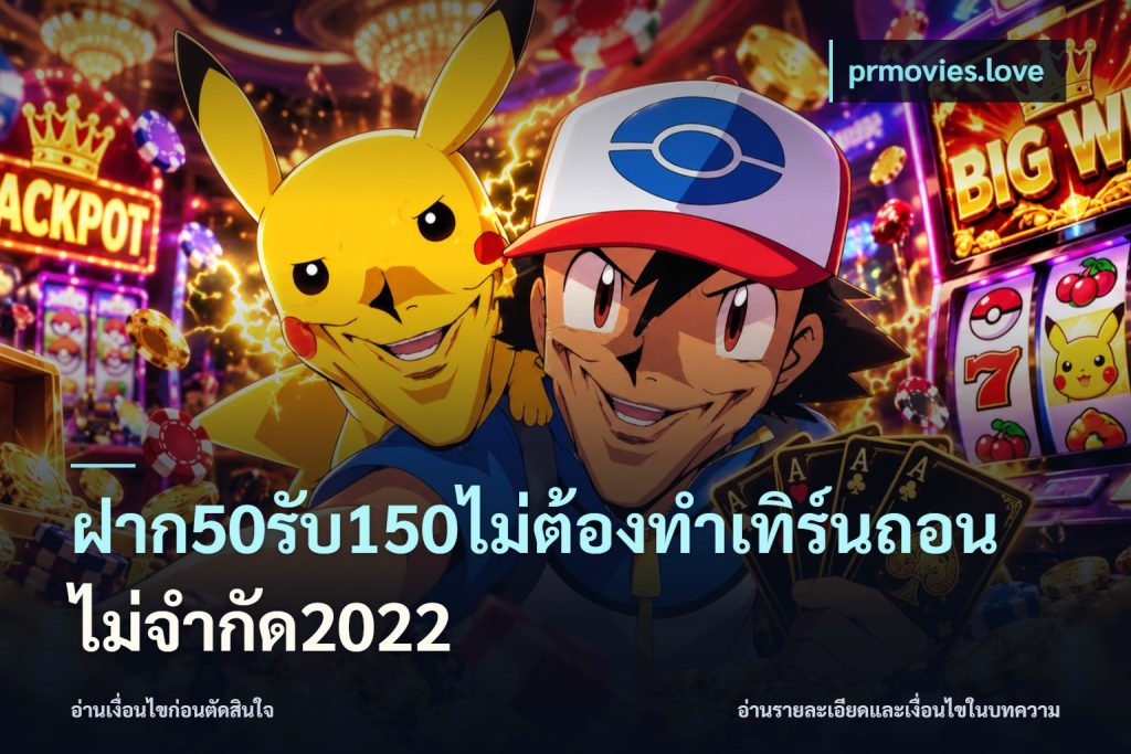 ฝาก50รับ150ไม่ต้องทําเทิร์นถอนไม่จํากัด2022